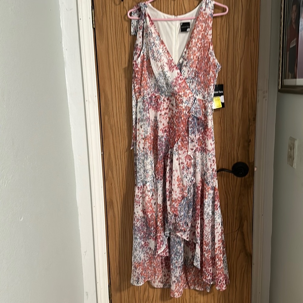 Maison Tara sleeveless high low dress